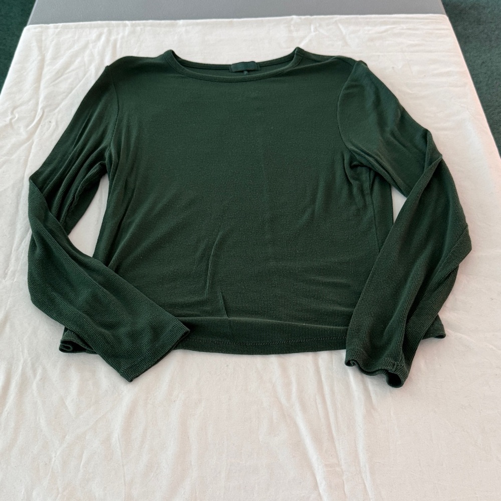 nuuds Evergreen Long Sleeve Slink Rib Top